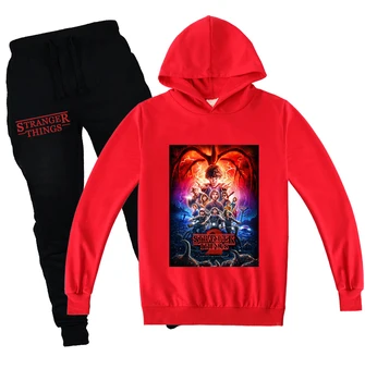 

Stranger Things Hot Kids Hoodies Pants 2pcs Sets Clothes Boys Children Clothing Girl Sweatshirt Cotton T Shirts