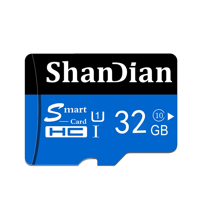 C ShanDian, карта памяти, смарт, SD карта, 32 ГБ, 64 ГБ, 16 ГБ, 8 ГБ, класс 10, TF карта, Smartsd, флеш-накопитель, диск памяти для смартфона/камеры - Емкость: C