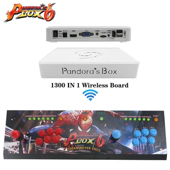 

Pandora Box 6 Double arcade games console multi games 1300 in 1 ,HDMI VGA output video arcade joystick Arcade Controller