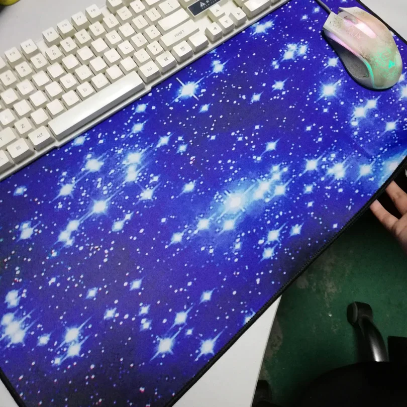  DIY Large Gaming Mouse Pad Starry Sky Mouse Keyboard Desk Mat PC Computer Laptop Game Mousepad Rug 