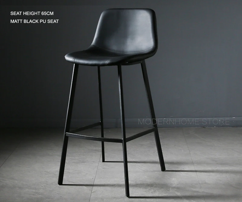 Дизайн в скандинавском стиле, лидер продаж, с фабрики, стул для кухни из искусственной кожи, мягкий чехол, барная стойка, стул, 1 шт