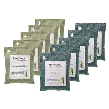 

5Pack Bamboo Charcoal Activated Charcoal Bags Naturally Purifying Air ,Odor, Moisture - Kid and Pet-Friendly Deodorizers for Hom
