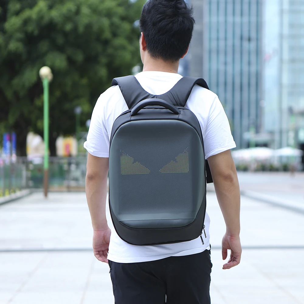 

Large Capacity Gym Bag Backpack Intelligent LEDs Fashion Laptop Backpack School Bag Mobile Remote Change Content