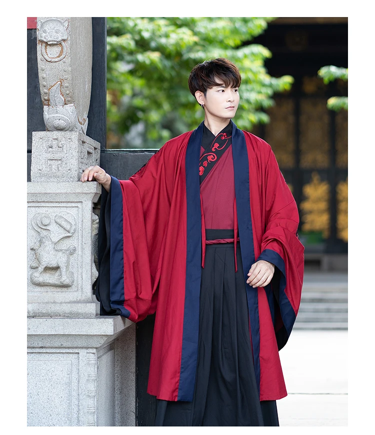 Летний китайский национальный костюм ханьфу мужской костюм династии Тан ханьфу, косплей древний костюм сценический костюм DL4193