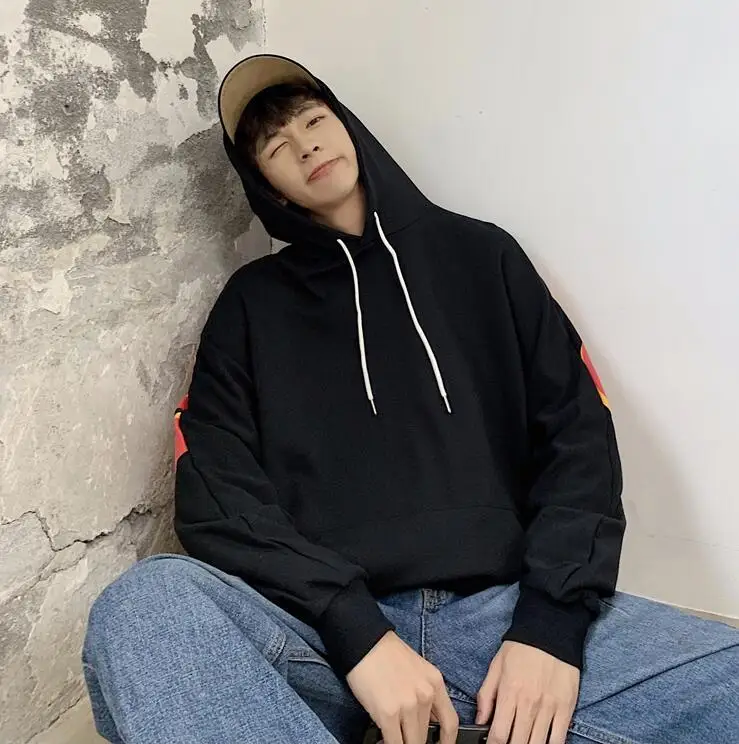 Autumn Korean Streetwear Hip Hop Hoodies Oversized Sweatshirts