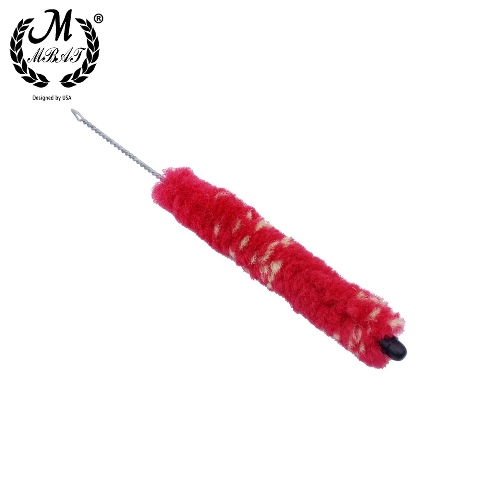 Brosse De Nettoyage Pour Flûte - Nylon Rouge - Long Manche Pour Accéder Aux Corps étroits - Queue Ronde Pour Rangement