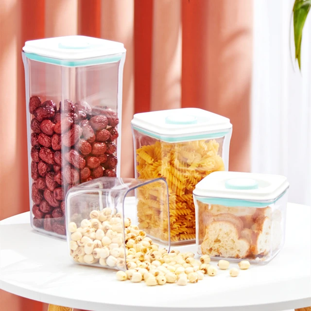 Food Storage Kitchen Container  Transparent Food Container Box - Storage  Box Cover - Aliexpress