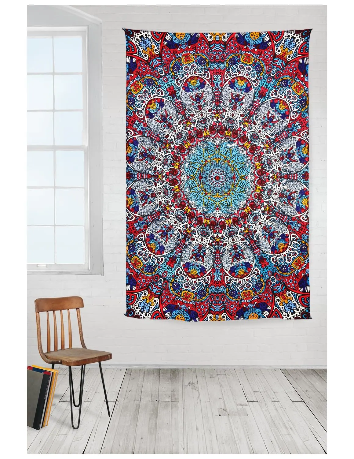 Sunshine Joy 3D Psychedelic Sunburst гобелен светится в темноте