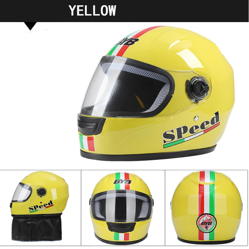 Мотоциклетный шлем Full Face безопасные шлемы для моторных видов спорта 33x23x23 см Shine Casco мотогонок Хищник для зимы