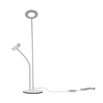

2-in-1/ 3-in-1 Cellphone Selfie Ring Light Phone Clamp Holder for Live Stream Adjustable Desktop Broadcast Light Makeup Light