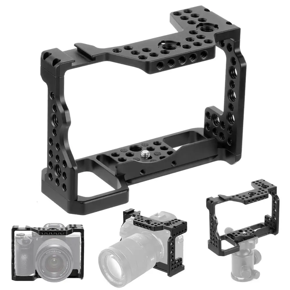 

Aluminum Cage Quick Loading Plate Camera Mount Tripod Bracket Base Photography Accessory For Sony A7RIII/A7MIII/A7III SLR DSLR