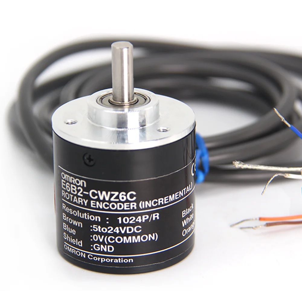 Encodeur Rotatif Optique Incrémental E6B2-CWZ3E - Sortie NPN - 600 Impulsions Par Tour (50 à 3600 P/R) - Pour Automation, CNC, Machines - 7