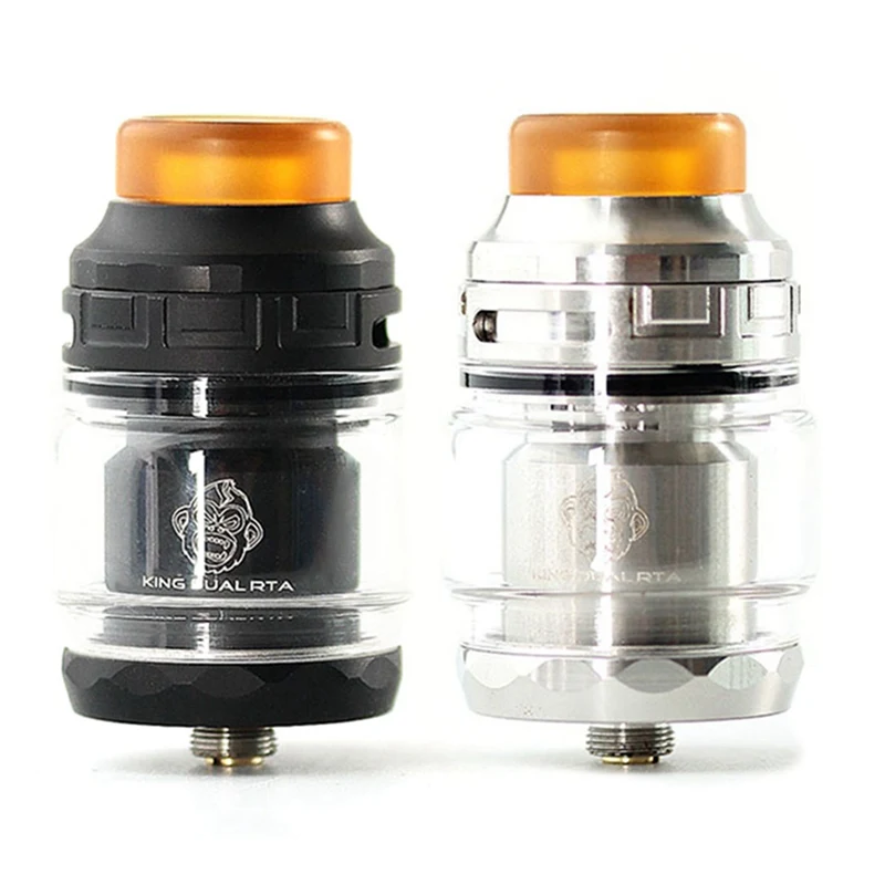 2019 Coil Father King Dual RTA 4 мл DIY обслуживаемый атомайзер резервуар с двумя стойками 24 мм