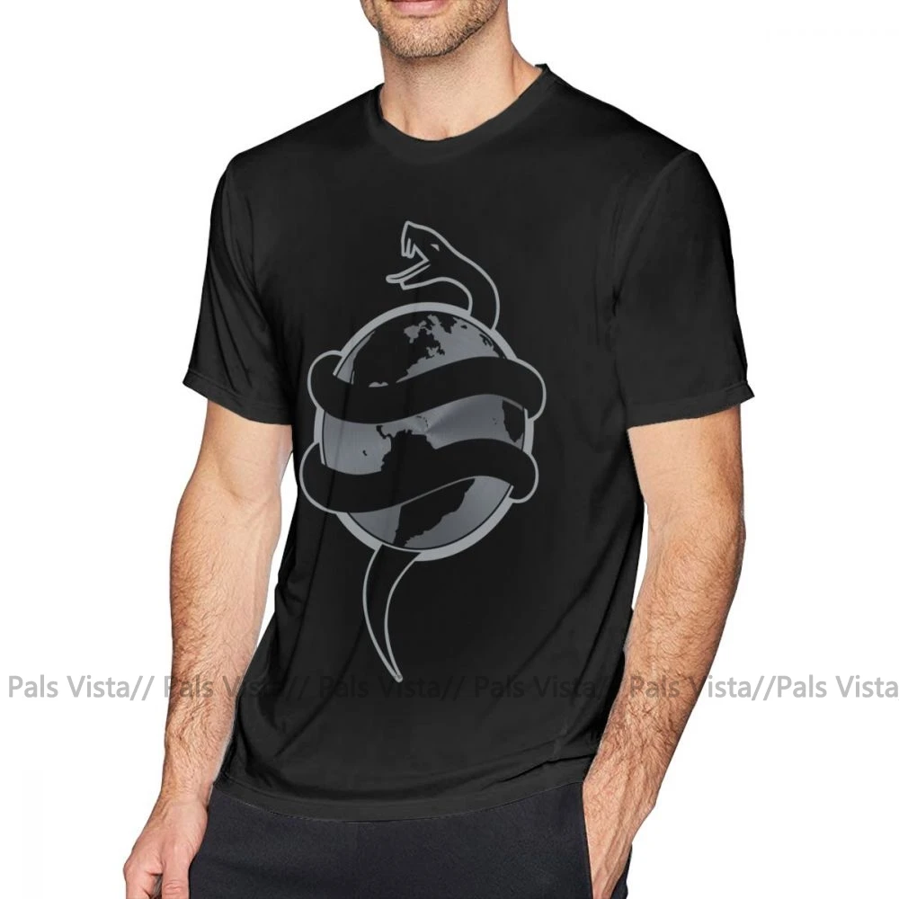 Питоновая футболка Tech N9ne Strangeulation футболка со змеей с короткими рукавами футболка уличная одежда Милая футболка больших размеров - Цвет: Черный