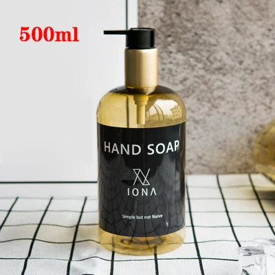 soap 500ml Диспенсер для мыла, бутылка для кухонного дезинфицирующего средства для рук, бутылка для косметики, шампуня для мытья тела, бутылки для лосьона, инструменты для наружного путешествия - Цвет: soap 500ml