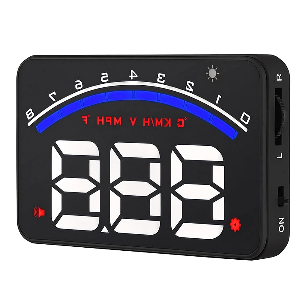 M6 HUD Автомобильный дисплей об/мин транспортное средство превышение скорости предупреждающий для автомобильного стайлинга Цифровой Автомобильный спидометр OBD2 OBDII