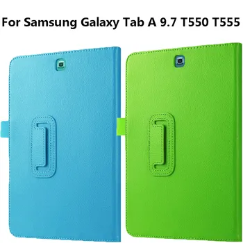 

PU Leather Cover For Samsung Galaxy Tab A 9.7 SM-T550 T550 T555 SM-T555 Tablet Flexible Case High Quality Protective Shell Skin