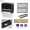 Large Rubber Stamp Kit DIY Personalized Customized Business Addres Name Number Letter Stamps Set Self Inking Stamp+ Tweezers Kit ► Photo 1/6