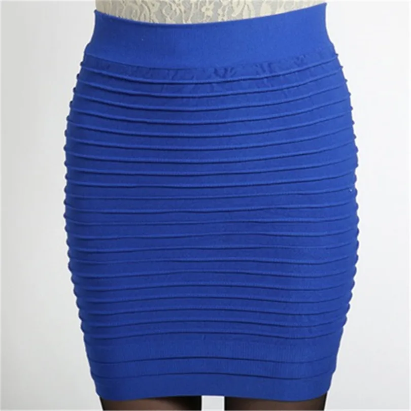 YGYEEG Elastic Pleated Skirt High Waist Bodycon Mini Business Office Cheap Short Pencil Skirts Candy Colors New Clothes | Женская одежда