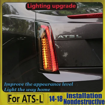 

2PCS For Cadillac Atsl 2014-2017 LED Rear Light Tail Light Assembly Rear Brake Taillight Stop Parking Tail Lamp Turn Light