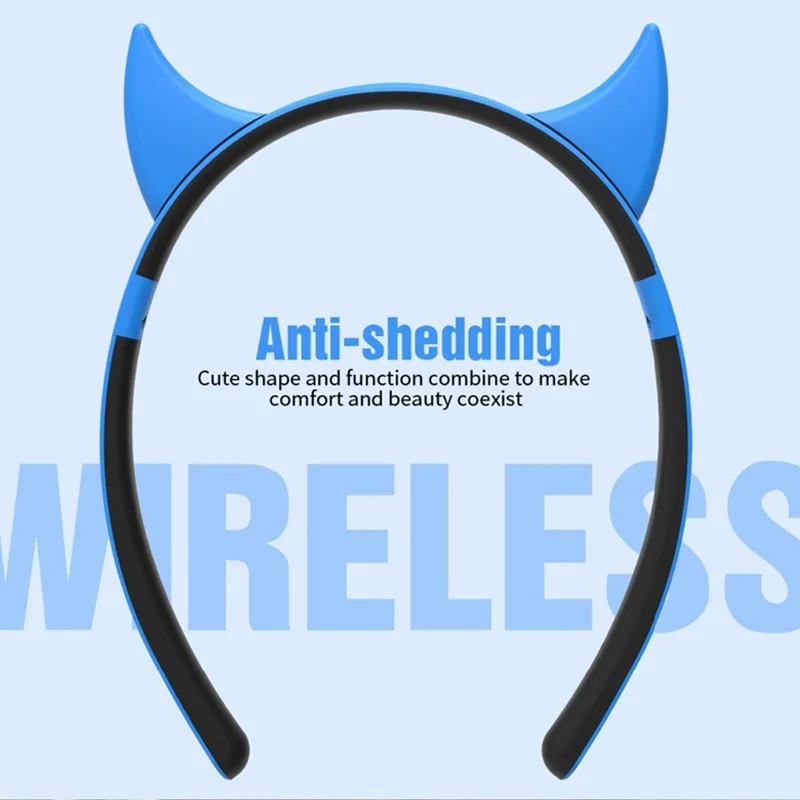 AAAE топ-Универсальная Bluetooth беспроводная гарнитура, ZW29B мультфильм Дьявол Рог форма стерео на голову магнит Bluetooth наушники