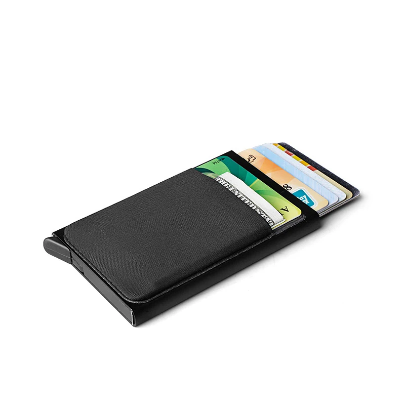 RFID смарт-кошелек, кредитный держатель для карт, металлические тонкие мужские кошельки, passe secret pop up, минималистичный кошелек, маленький держатель для карт, кошелек