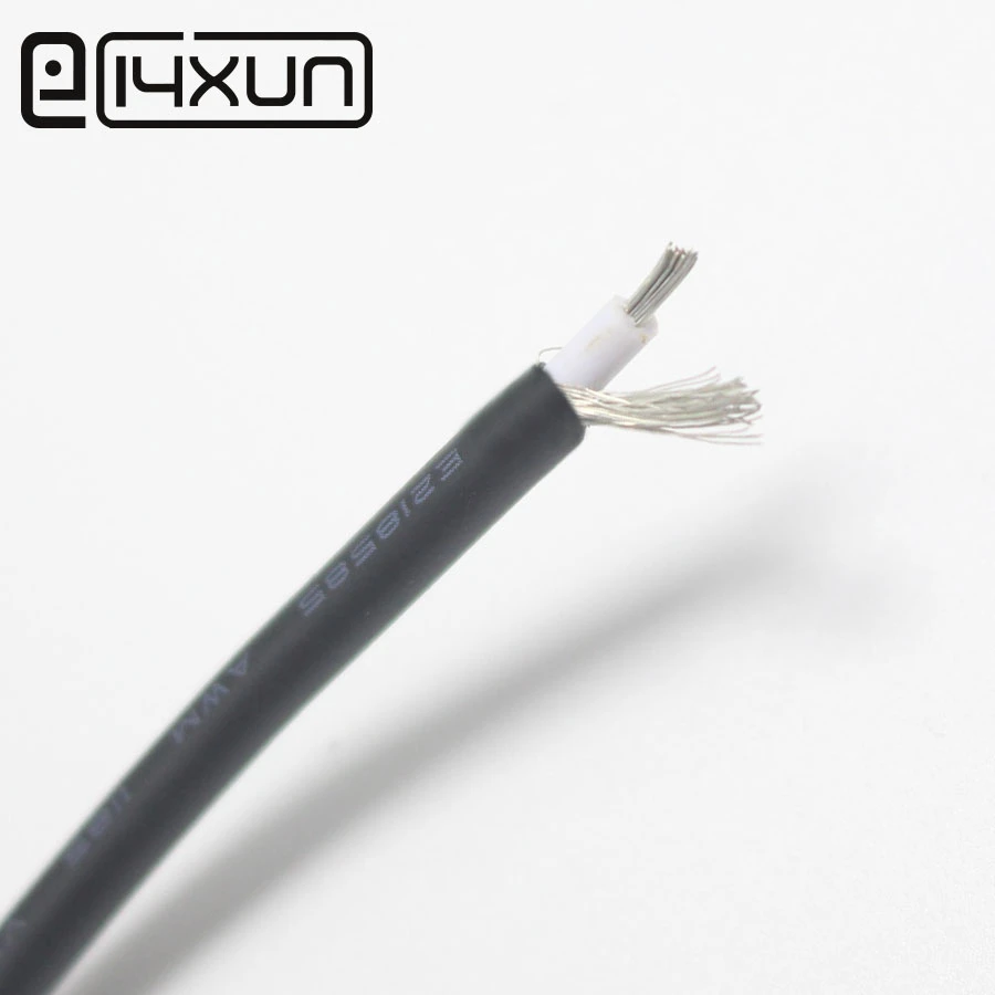 1m UL1185 18AWG Conductor un solo núcleo, Cable de Audio blindado de cobre estañado, Cable altavoz 1 núcleo + 1 tierra|Conectores| - AliExpress
