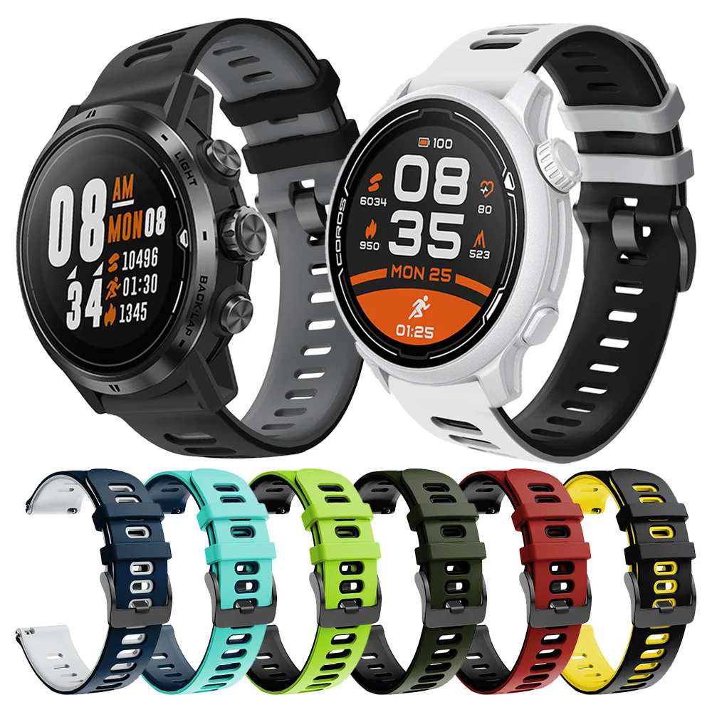 Correa de silicona suave para reloj deportivo, pulsera para COROS