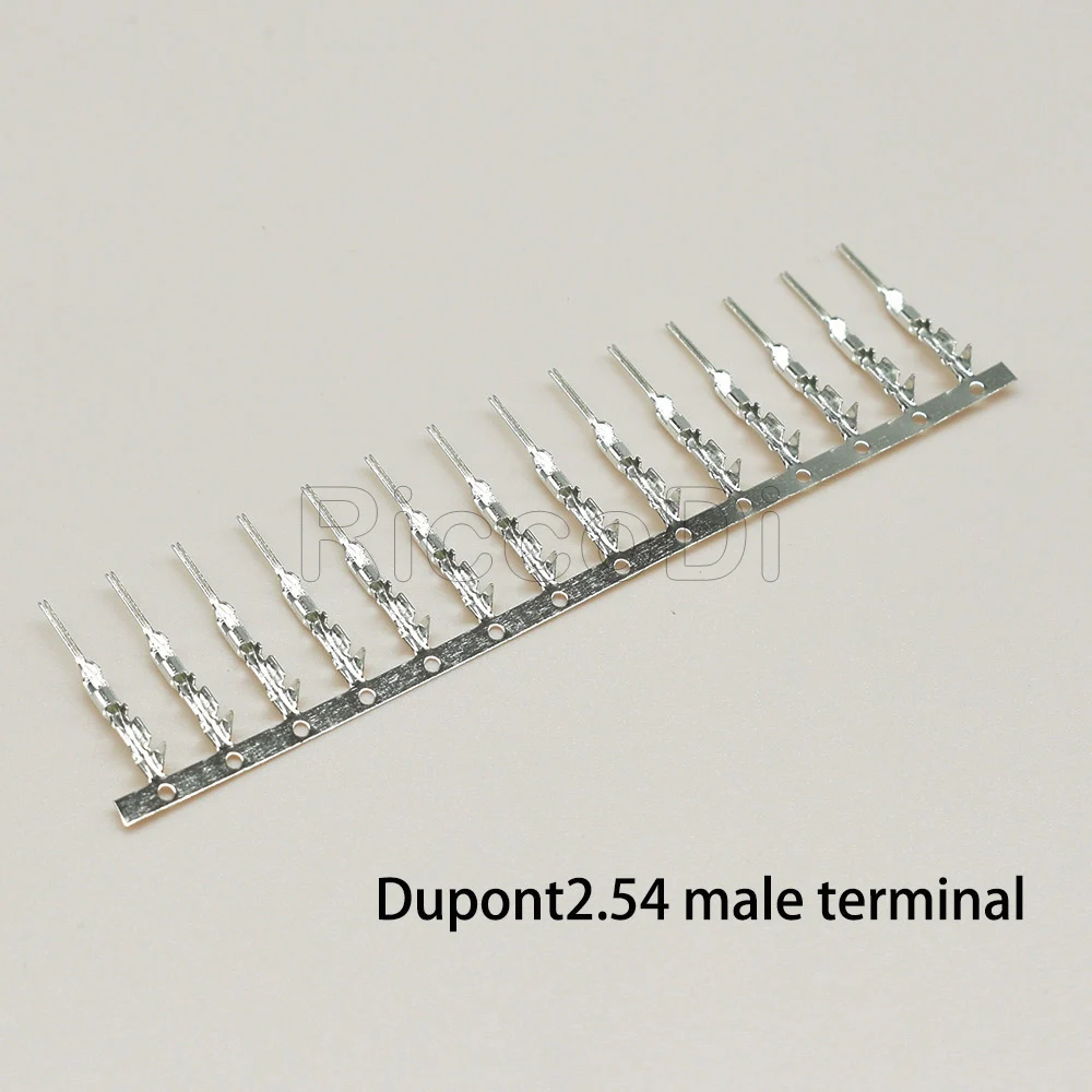 100/200 шт. Для Dupont коннектора тростниковый медный наконечник 2 54 мм металлический