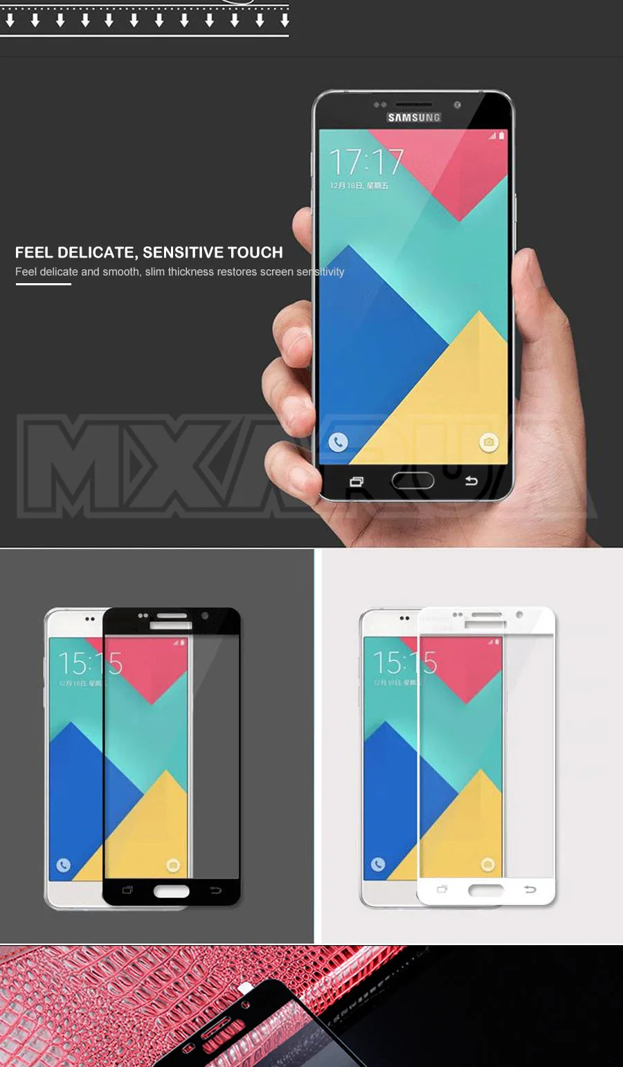 9D Защитное стекло для samsung Galaxy A3 A5 A7 Защитная пленка для экрана для A6 A8 Plus A9 закаленное стекло