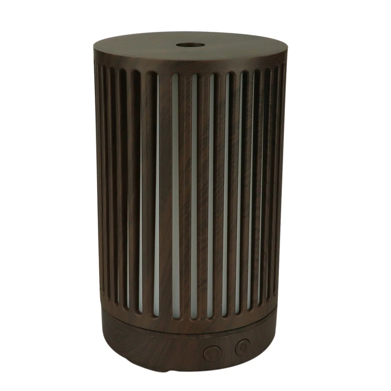 

Hollow Wood Grain Air Fragrance Machine Colorful Aroma Diffuser Window Humidifier US Plug