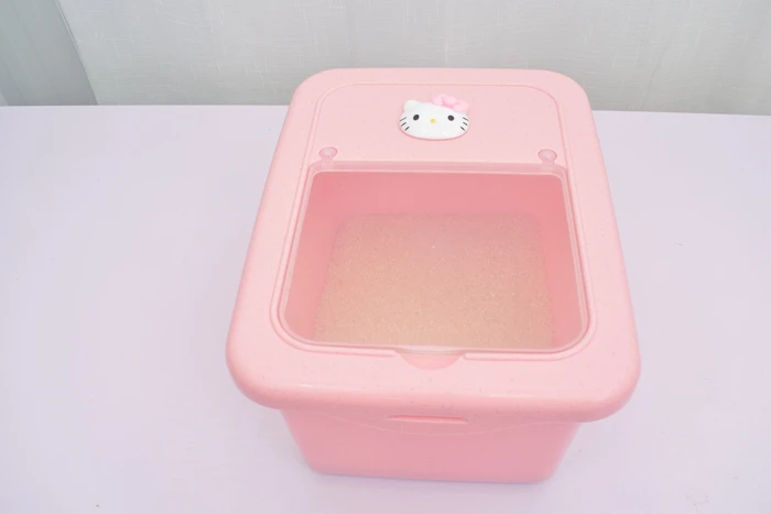 Мультфильм «Hello Kitty» влагостойкий контейнер для риса пластиковая мука баррель кухня рисовый цилиндр контейнер для риса баррель ящик для хранения риса