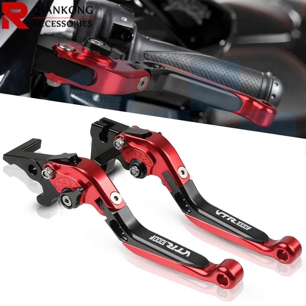 

FOR Honda VTR1000F 1998-2005 Motorcycle Adjustable Folding Extendable Brake Clutch Lever 1998 1999 2000 2001 2002 2003 2004 2005