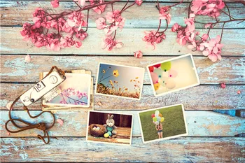 

SHENGYONGBAO Art Fabric Custom Easter day Photography Backdrops Props Wooden theme Photo Studio Background 20117-13