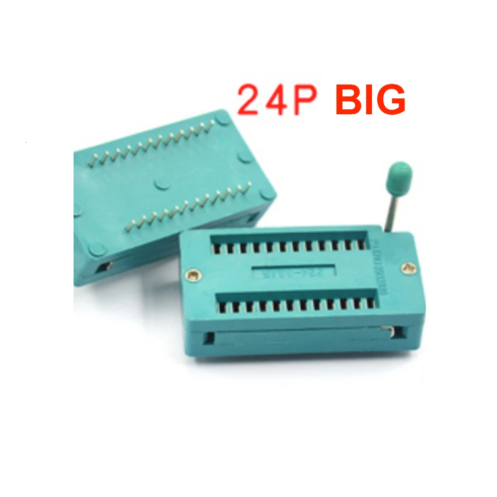 10pcs IC Lock Seat Zif Socket Test Universal Pin 14P/16P/18P/20P/24/28/40P Test Solder Connector electrical sockets universal socket adapter electrical power socket power socket adapter power plug adapter socket holder