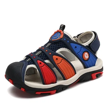 

Kid's Sandals For Boy Summer Beach Shoes Cut-Outs Fashion Sport Baby Boy Sandals Children's Orthopedic Shoes KS610