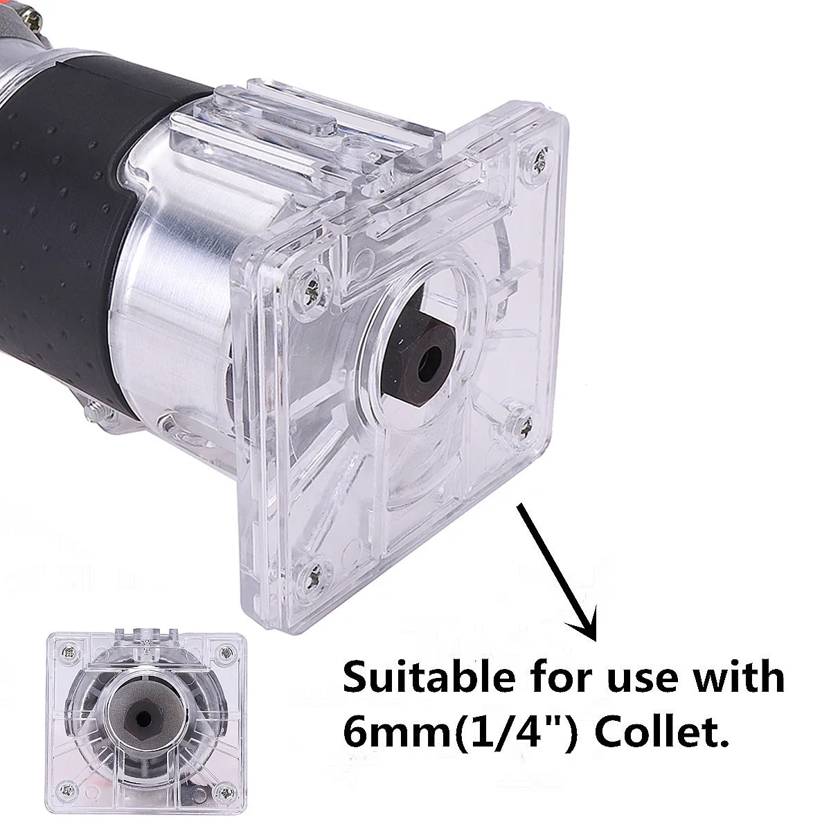 1200W Wood Electric Trimmer Electric Laminate Edge Trimmer Engraving Carving Trimming Machine with Woodworking Router Drill Bits