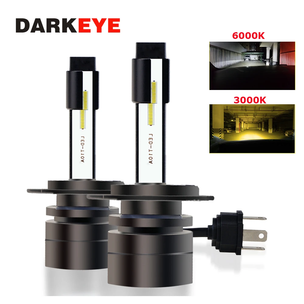 2X H7 LED H4 Car Headlight 9006 HB3 H3 H1 HB4 HB2 CSP 9005 880 881 H27 3000K 6000K Lamp Super Mini H11 H8 H9 fog lights Bulbs DJ |