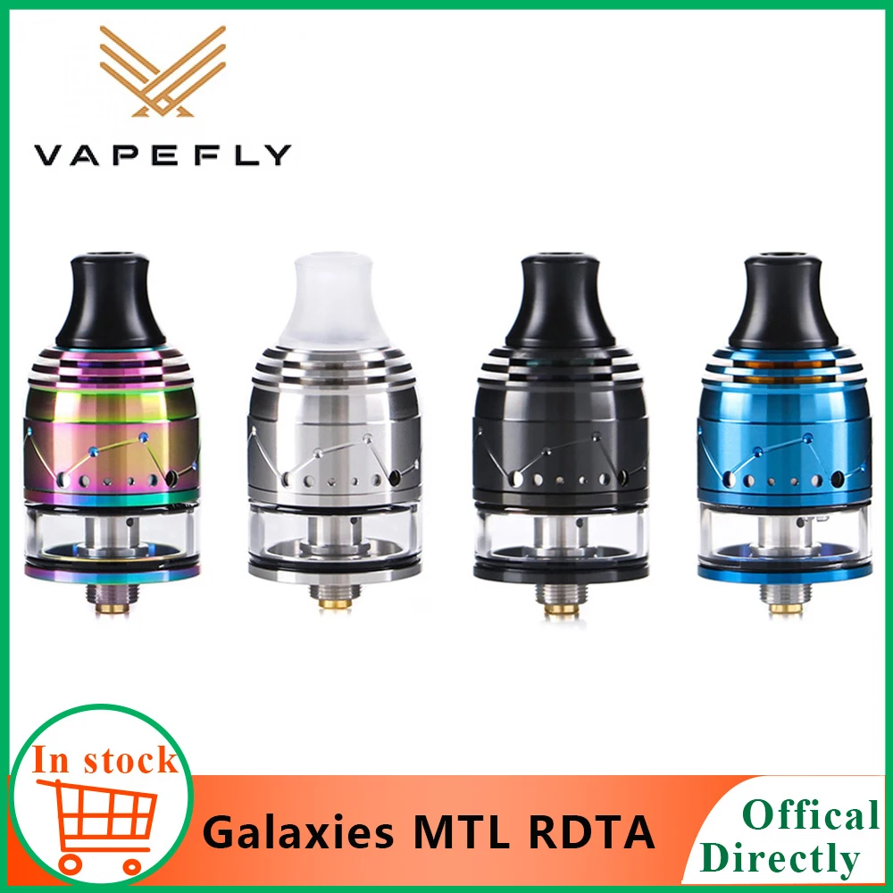 Оригинальные Vapefly Galaxies MTL Squonk RDTA 2 мл емкость 22 мм верхнее наполнение/Нижнее