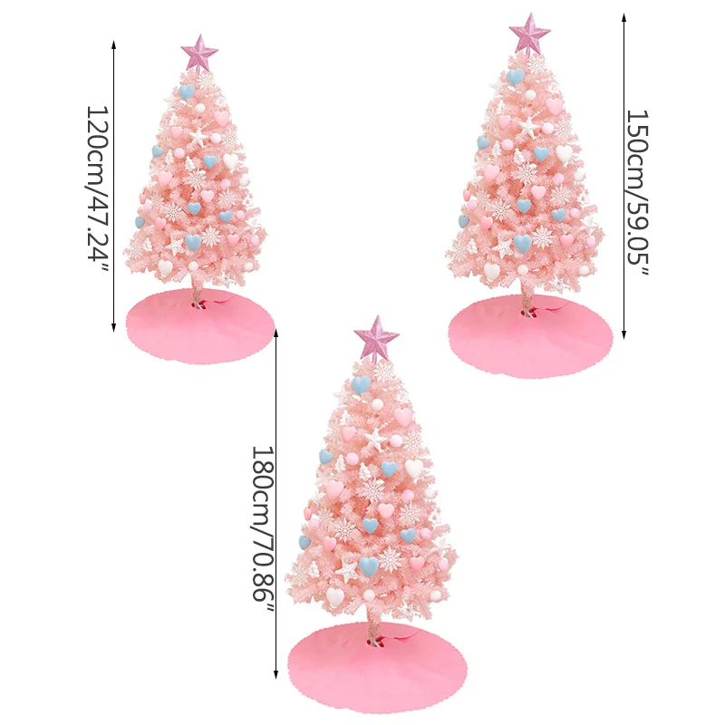 Симпатичный Декор для дома статуэтки рождественской елки Розовые рождественские украшения аксессуары вечерние реквизиты рынок выставочные реквизиты ремесла