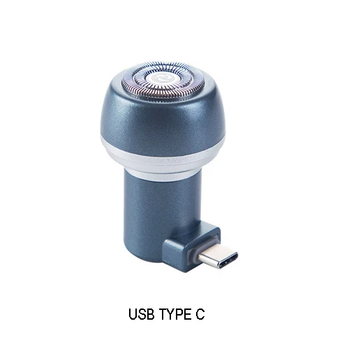 T111 портативная Магнитная всасывающая телефонная бритва с питанием от USB электробритва для удаления волос мини USB гаджеты телефонные гаджеты - Цвет: Type C ( Gray)