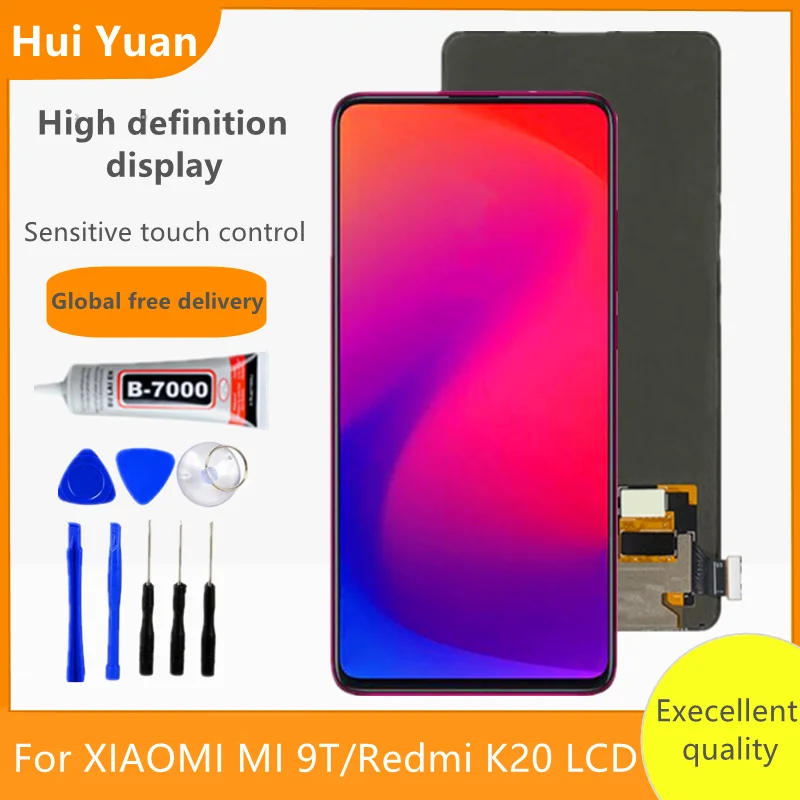 Дисплей AMOLED для XiaoMi Mi 9T ЖК-дисплей с рамкой Redmi K20 Pro/K20 mi 9t pro сенсорный экран