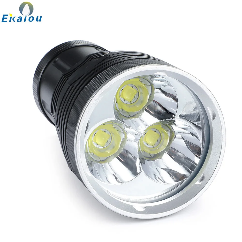 Новый сильный светильник 3x XHP70 60W светодиодный погружения вспышки света с высоким