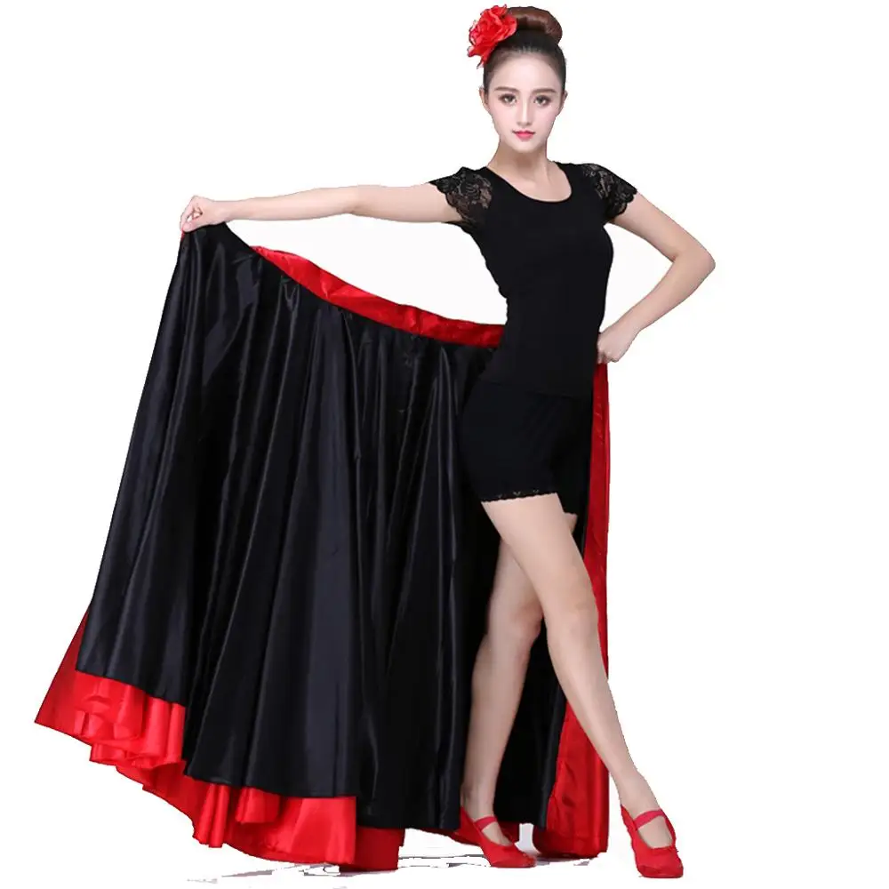 Женская юбка качели топ и Bigdance Прямая поставка|flamenco dance costumes|flamenco dancespanish skirts |