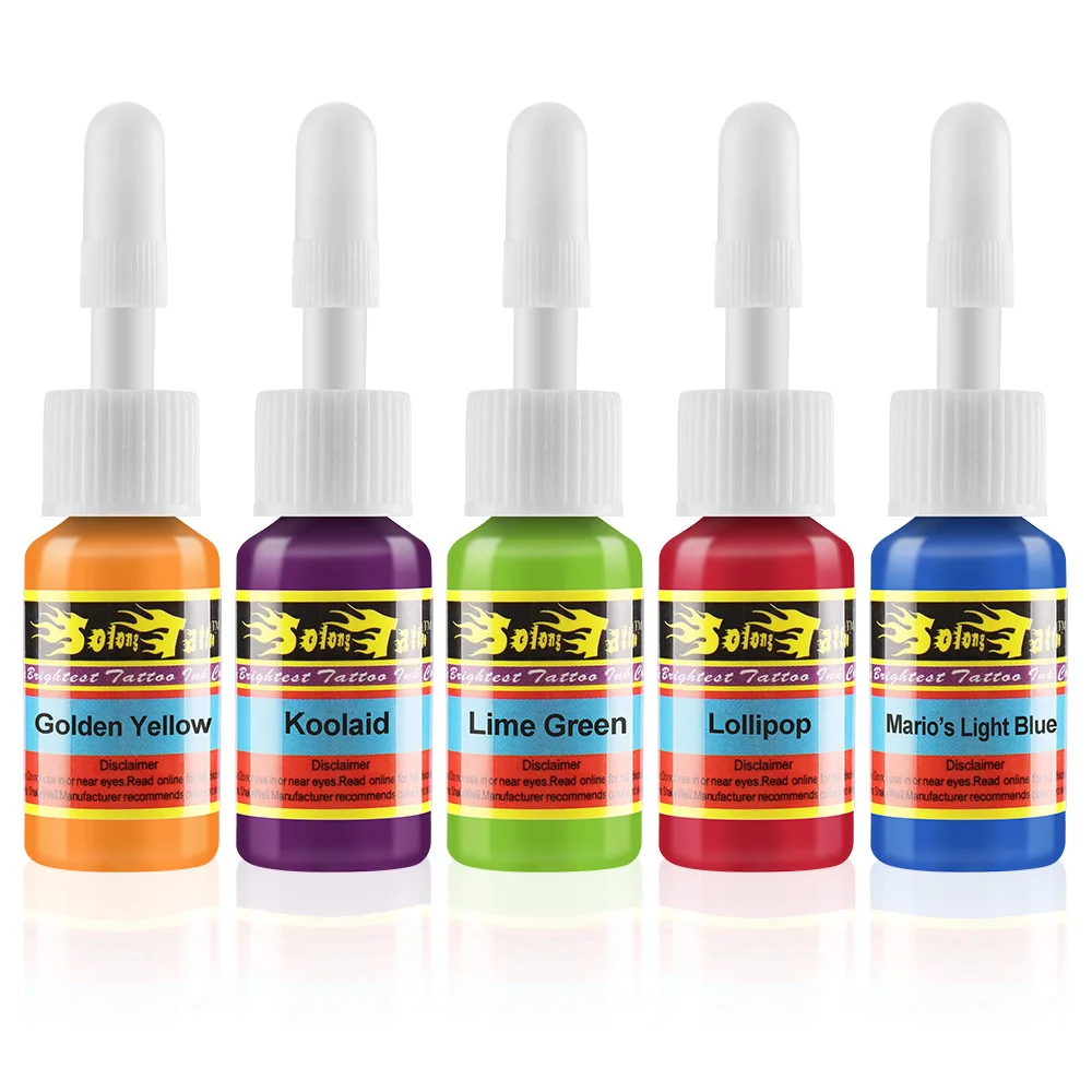 A Complete Set Of 5ml54 Color Professional Makeup Tattoo Ink Pigment For Body Art Paint DIY Tattoo Pigment Set Color Ink