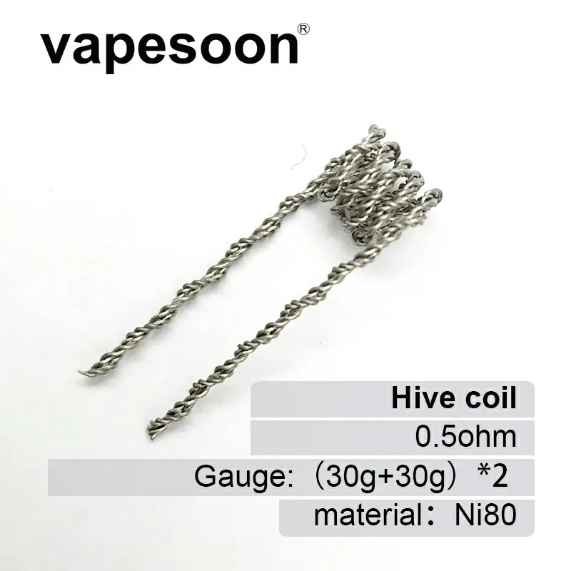 500 шт. Alien Clapton Coil 0,25 0.7ohm Hive Tiger шахматный Juggernaut нагревательный провод Vape сопротивление предварительно оборудованная катушка