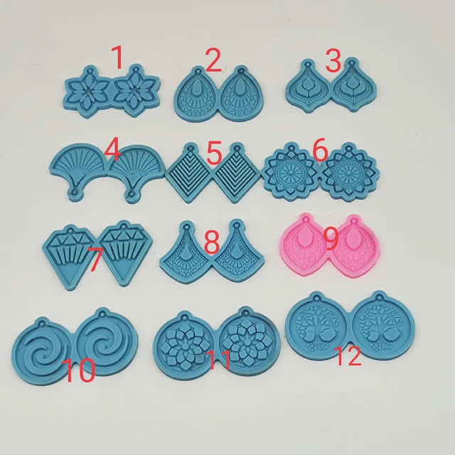 Mandala Earring Molds for Resin.Circle Earring Silicone Mold