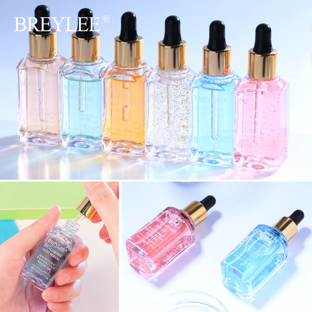 BREYLEE Face Serum Mask Retinol Skin Care Whitening Cream Vitamin C Hyaluronic Acid Moisturizer 24k Gold Anti Aging Essence 2pcs BREYLEE Face Serum Mask Retinol Skin Care Whitening Cream Vitamin C Hyaluronic Acid Moisturizer 24k Gold Anti Aging Essence 2pcs