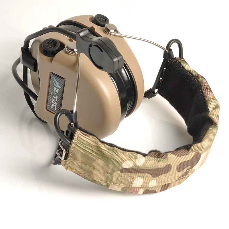 Охота гарнитура тактические наушники Airsoft Камуфляж Военная Униформа Стандартный шум шумоподавления авиации двухканальные рации шлем