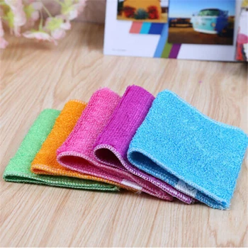 

5pcs Dishcloth Set Kitchen Wash Dishes Towel Cleaning Cloth Rag Color Random HY99
